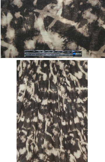 Italian wool blend french roast abstract jersey