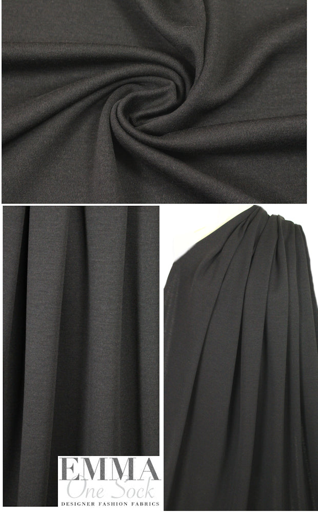 Italian wool sweatery doubleknit - shale
