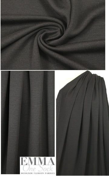 Italian wool sweatery doubleknit - shale
