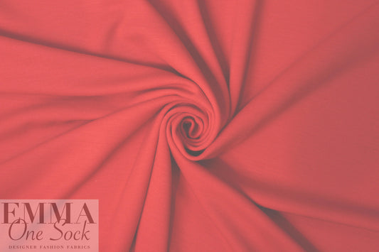 Italian wool doubleknit - poppy red