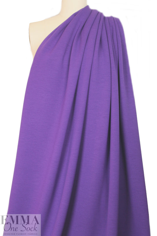 Italian wool doubleknit - purple