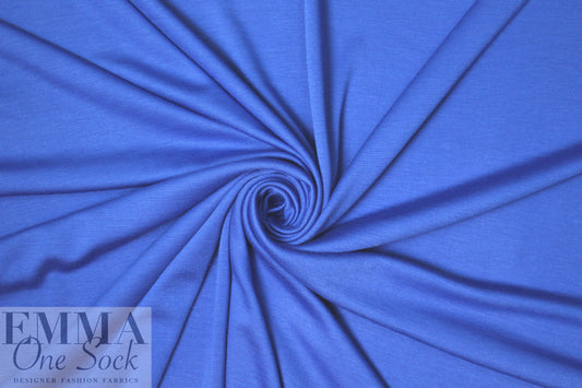 Italian wool/viscose/spandex doubleknit - royal .88 yds