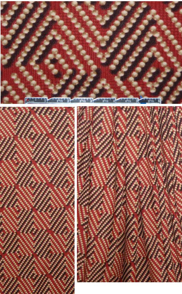 NY designer brick maze design sweatery knit
