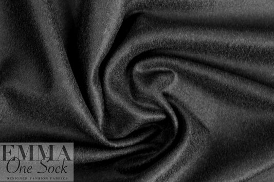 famous designer all wool felted doubleknit - black