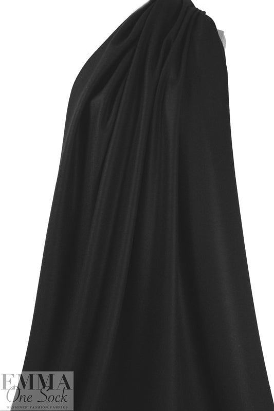 famous designer all wool felted doubleknit - black