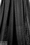 NY designer wool blend sweater lace - black 3 yd