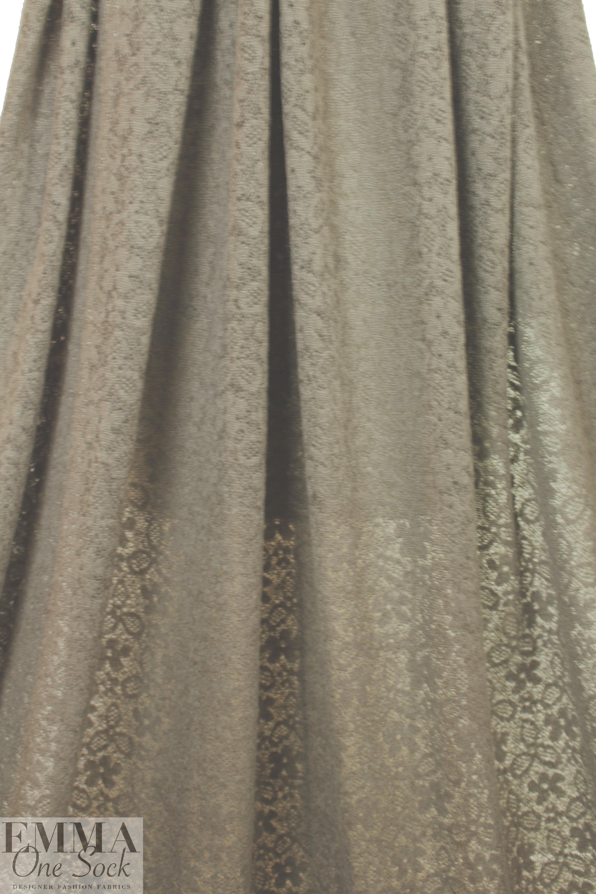NY designer wool blend sweater lace - mocha 1.5 yd