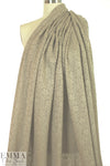 NY designer wool blend sweater lace - warm taupe 2.5 yd