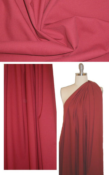 The0ry wool stretch twill - garnet