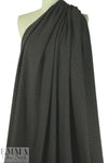 Italian wool stretch jacquard woven - chocolate dot
