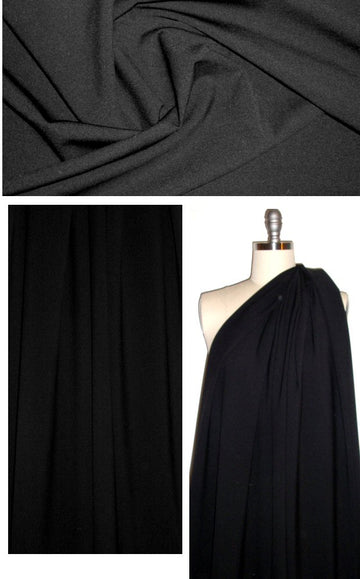 DKNY Italian black stretch wool gabardine