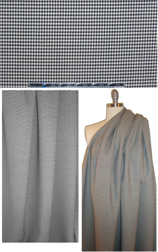 Ra1ph Lauren stretch wool doublecloth houndstooth