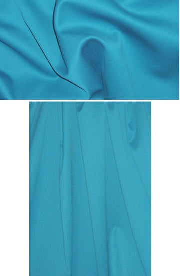 St. John teal wool stretch sateen 1 yard