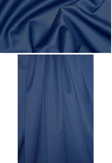 St. John navy wool stretch sateen 1.125 yds