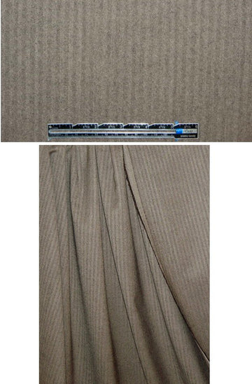 Italian stretch wool micro-herringbone - espres/taupe .875 yds