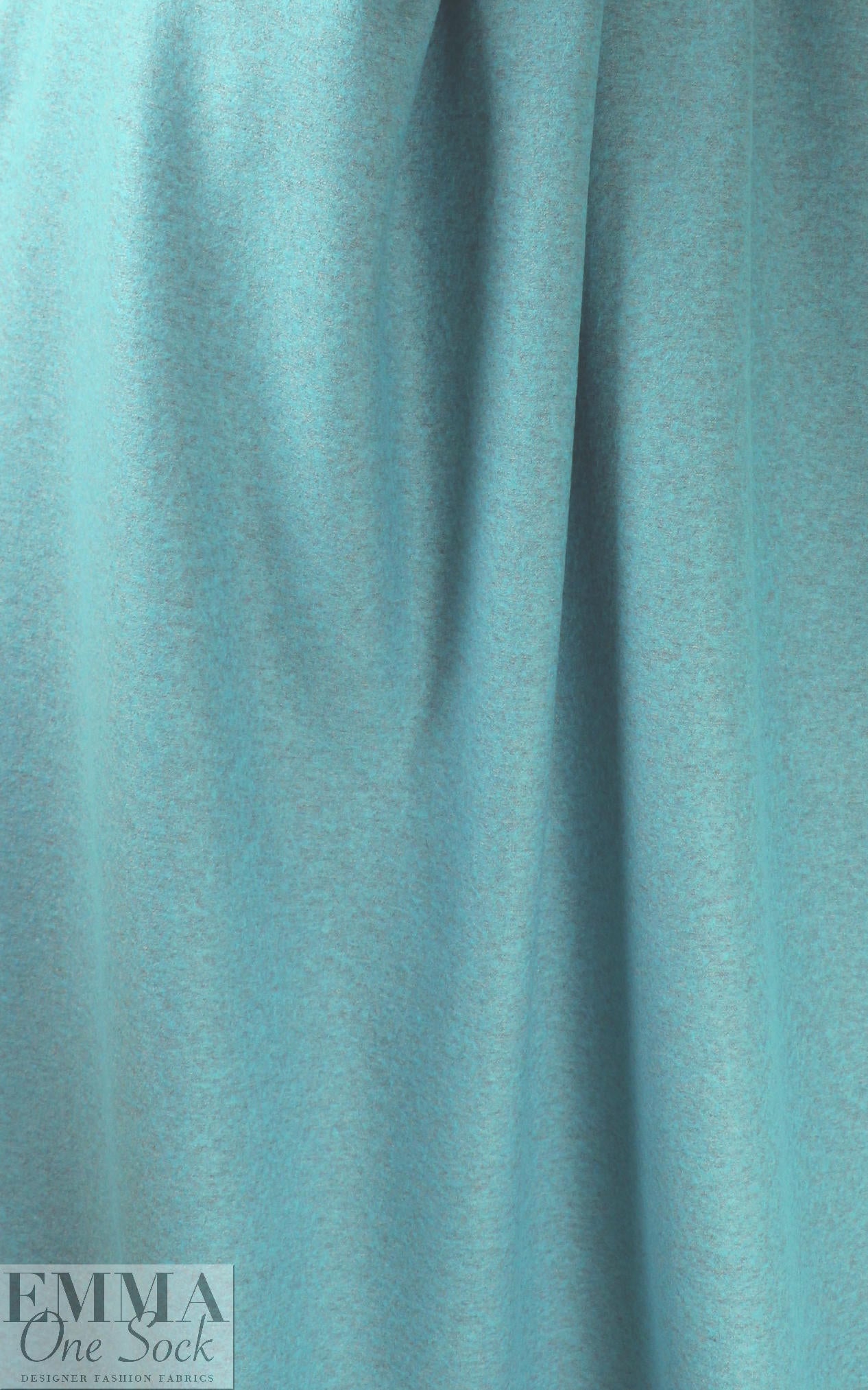 NY designer wool blend melange doubleknit - robin's egg