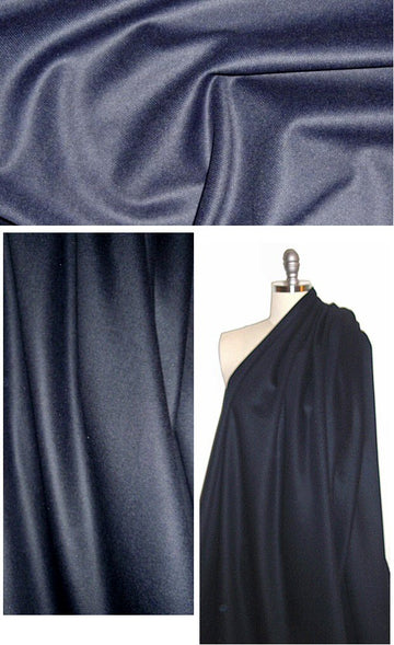 wool melton coating - midnight