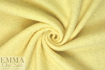 famous designer Italian wool/mohair boucle' - lemon