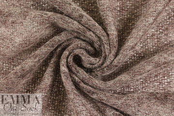 Italian dusty plum wool/mohair sweater knit 1.75 yd