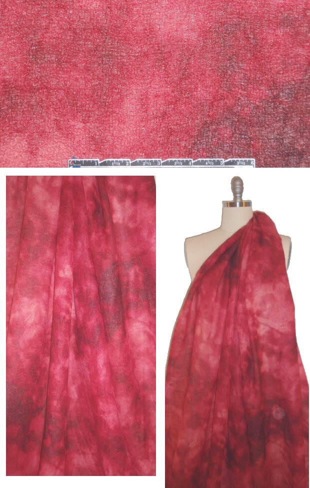 Italian wool mohair woven - raspberry wine