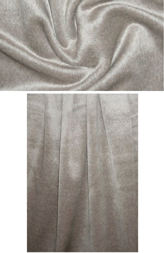 wool blend alpaca-like coating - pewter heather