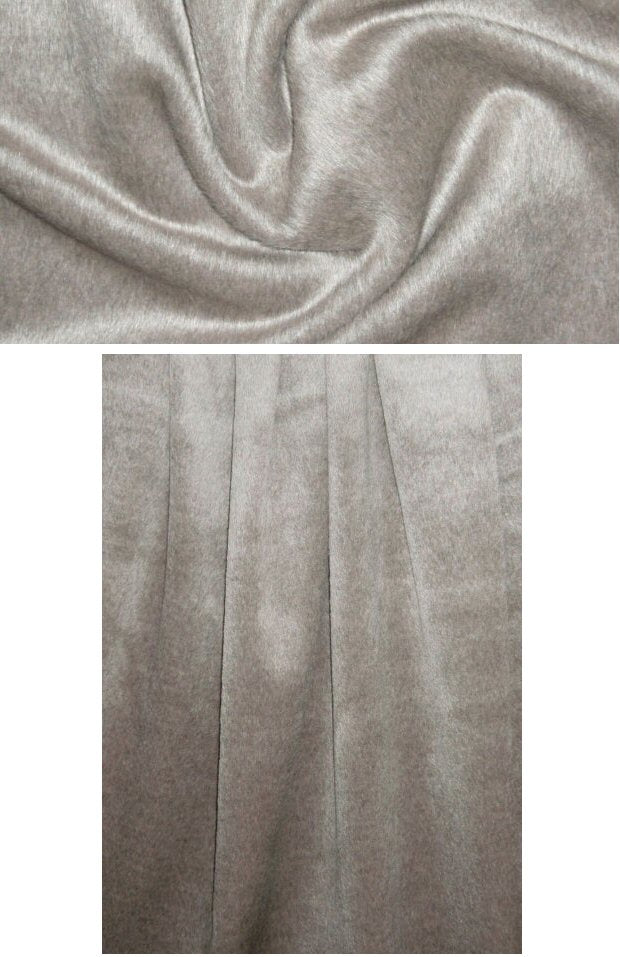 wool blend alpaca-like coating - pewter heather 1.875 yd