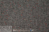 famous designer Italian wool blend 'knot stitch' - charcoal/red 1.25 yds
