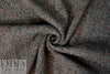 famous designer Italian wool blend 'knot stitch' - charcoal/red