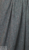 famous designer Italian wool blend 'knot stitch' - charcoal/red