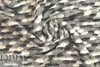 Italian chunky boucle-textured black/gray wool knit
