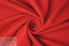 famous designer virgin wool coating - classic red