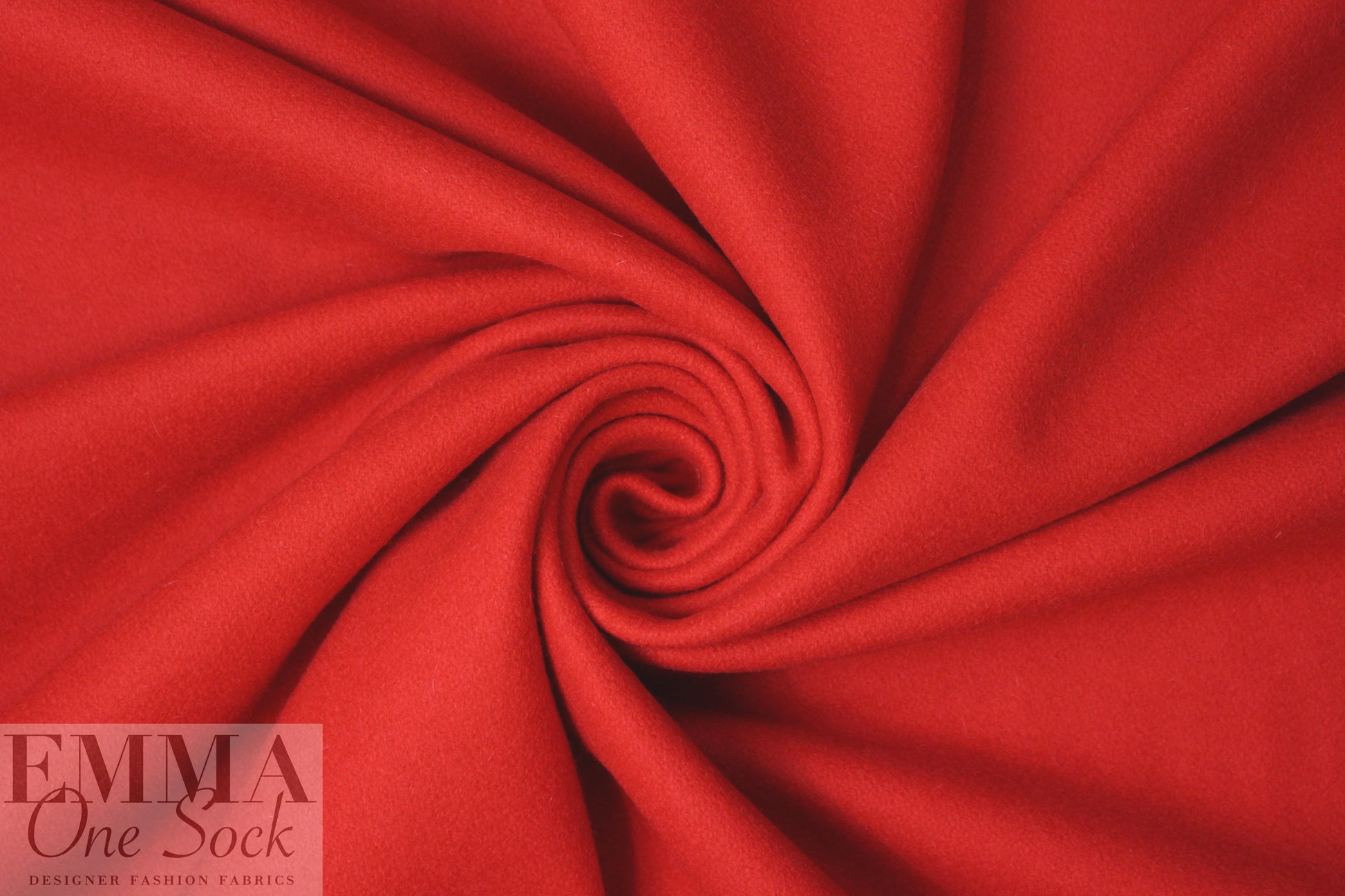 famous designer virgin wool coating - classic red