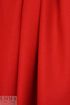 famous designer virgin wool coating - classic red