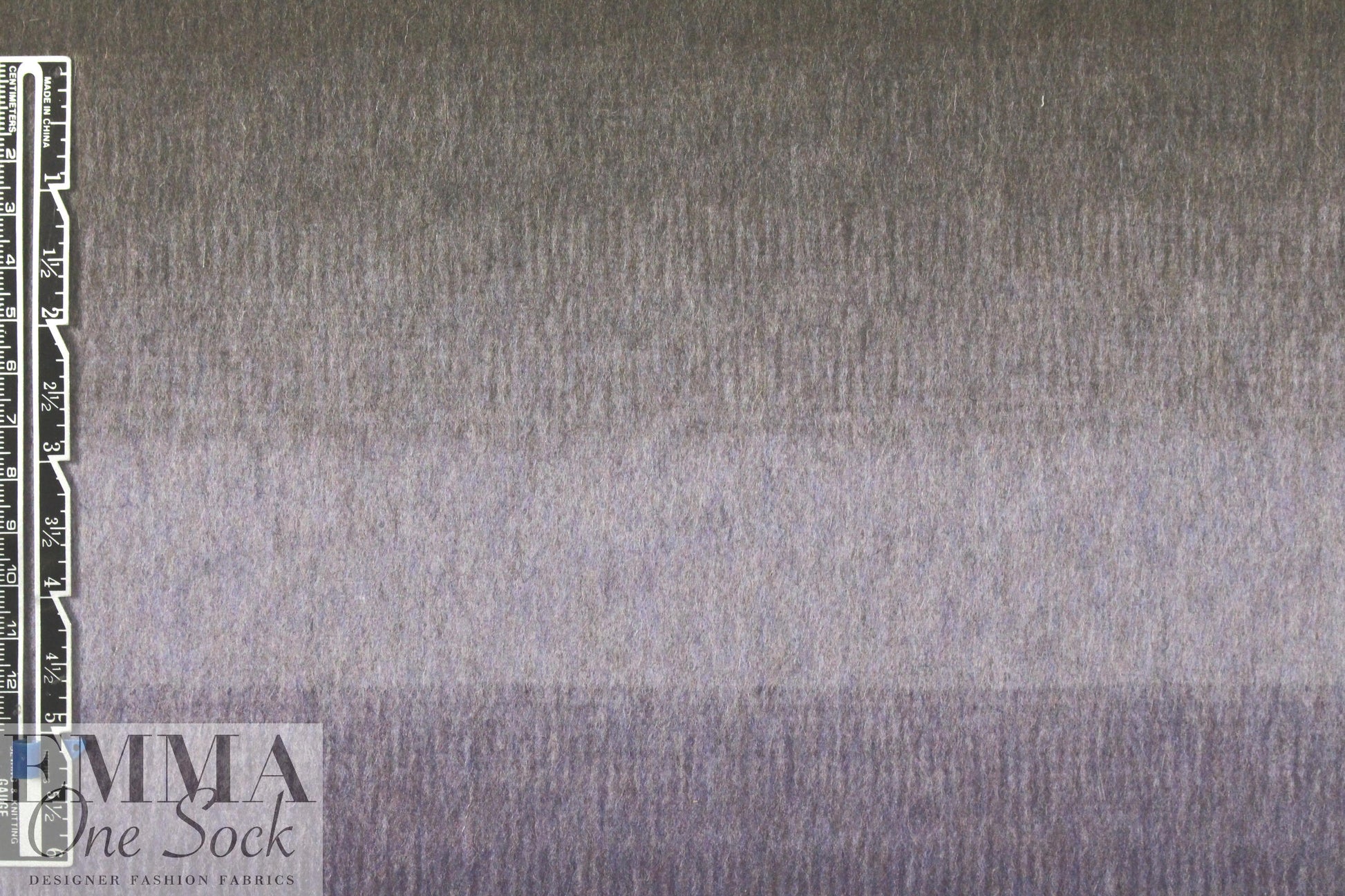 NY designer lavender ombre brushed wool panels .9 yds