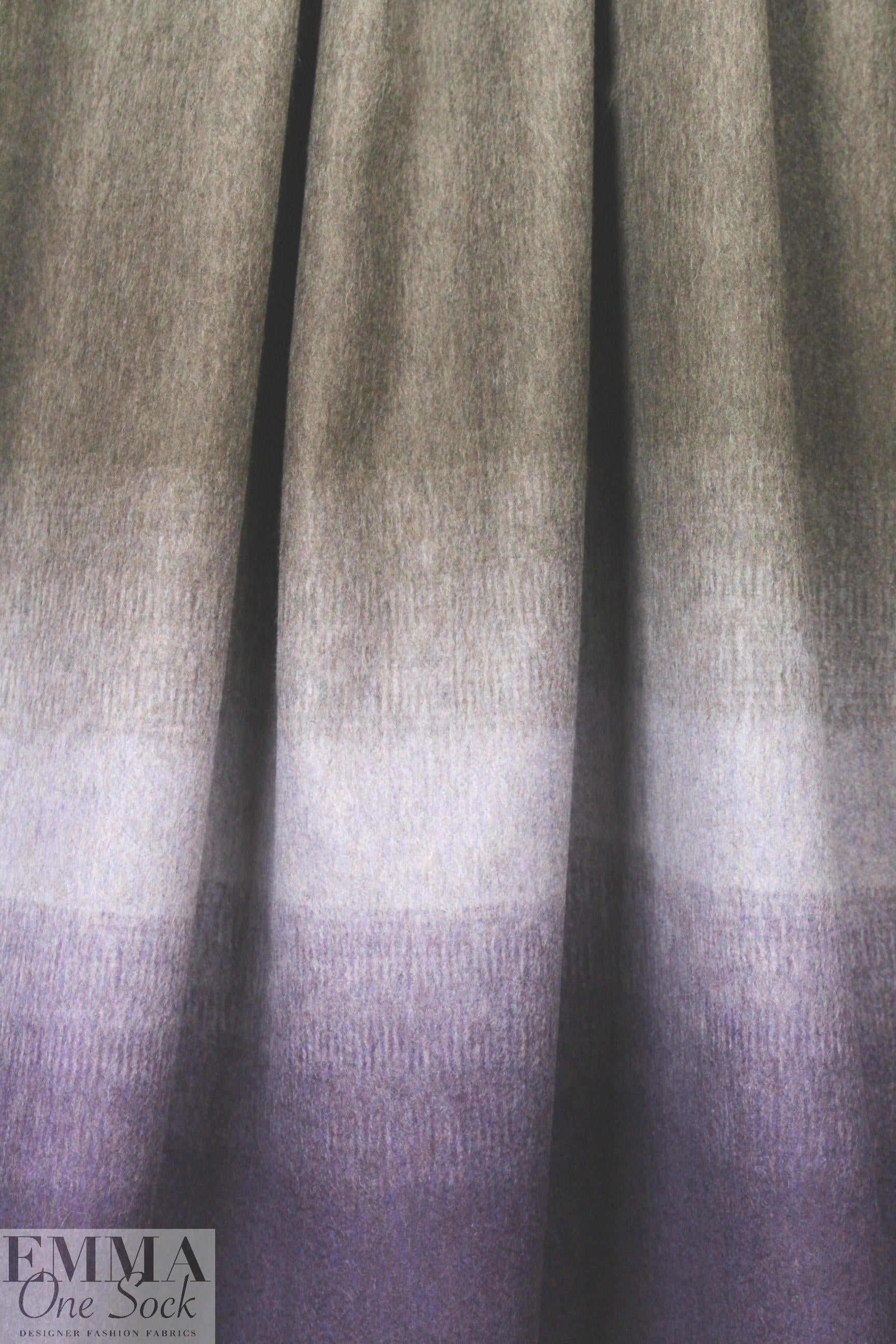 NY designer lavender ombre brushed wool panels