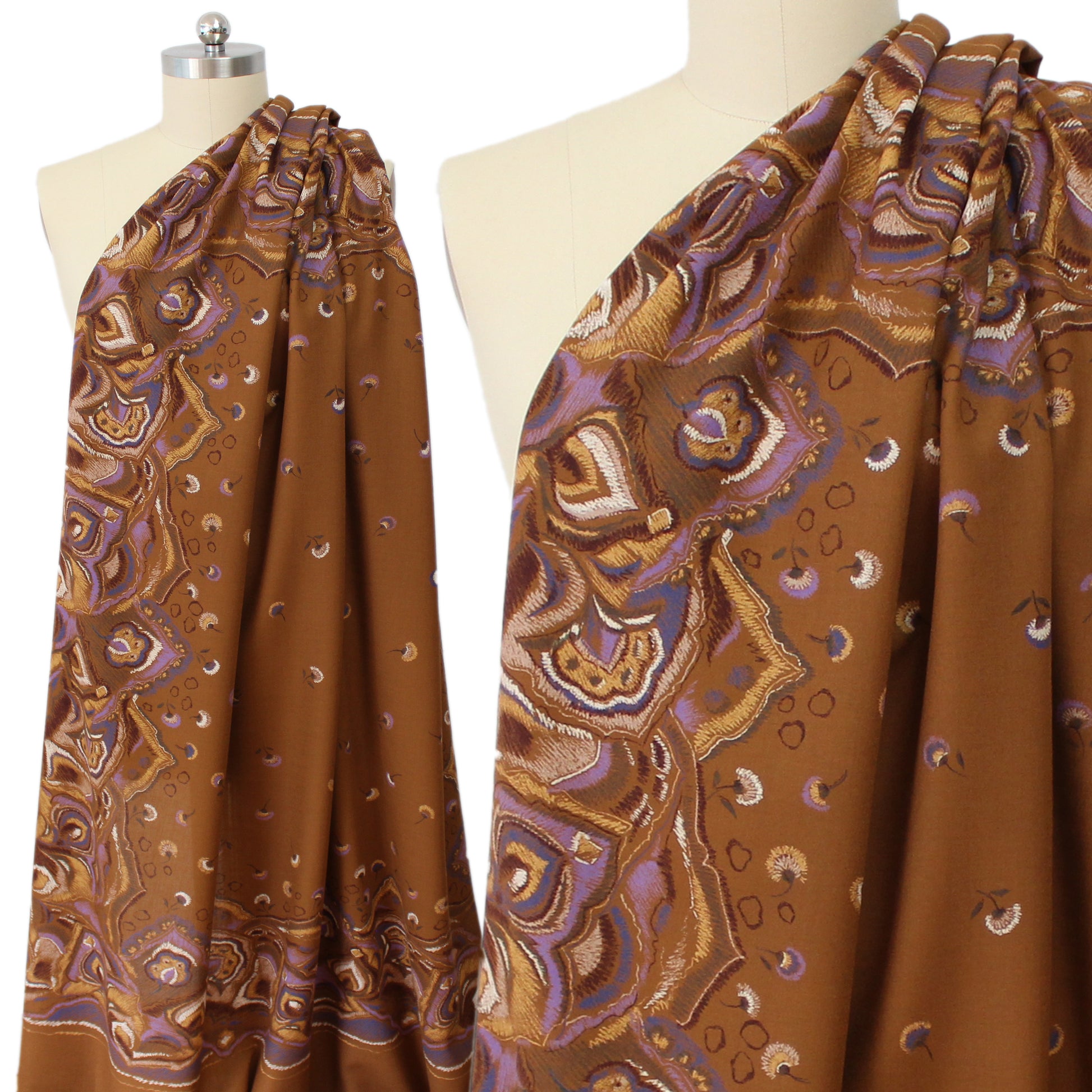 French 'last bloom' 100% wool panel