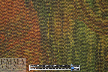Italian autumn tones  herringbone 1 yard, Partial Panel