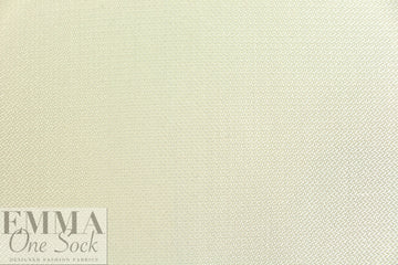 Italian wool pique' textured woven - creamy vanilla 1 yard