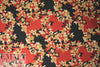 Italian wool pique textured woven - tandoori floral