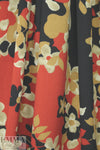 Italian wool pique textured woven - tandoori floral 1.875 yds