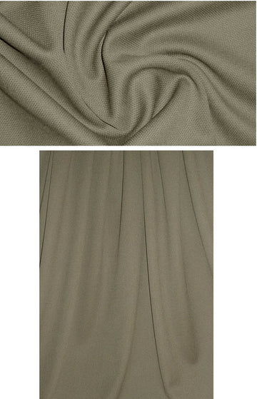 Ca1vin K. wool stretch pique' woven - caper 2 yd