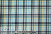 famous designer fine wool plaid - blues/aloe