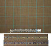 famous designer worsted wool plaid - chocolate/teal