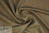 famous designer worsted wool plaid - chocolate/teal .75 yds