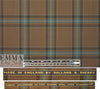 famous designer merino wool plaid - chocolate/teal