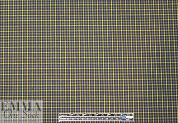 famous designer virgin wool plaid - carbon/yellow 1.75 yd