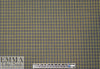 famous designer virgin wool plaid - carbon/yellow 1.625 yd