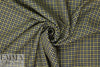 famous designer virgin wool plaid - carbon/yellow 1.75 yd