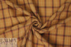 famous designer merino wool plaid - cinnamon 1.5 yd