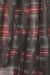 Italian 'now you see it' wool plaid suiting 1.875 yd